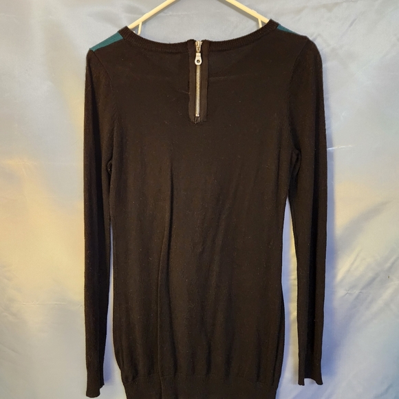 EUC Forever 21 unique geometric pattern/beaded long sweater sz med - Picture 5 of 8